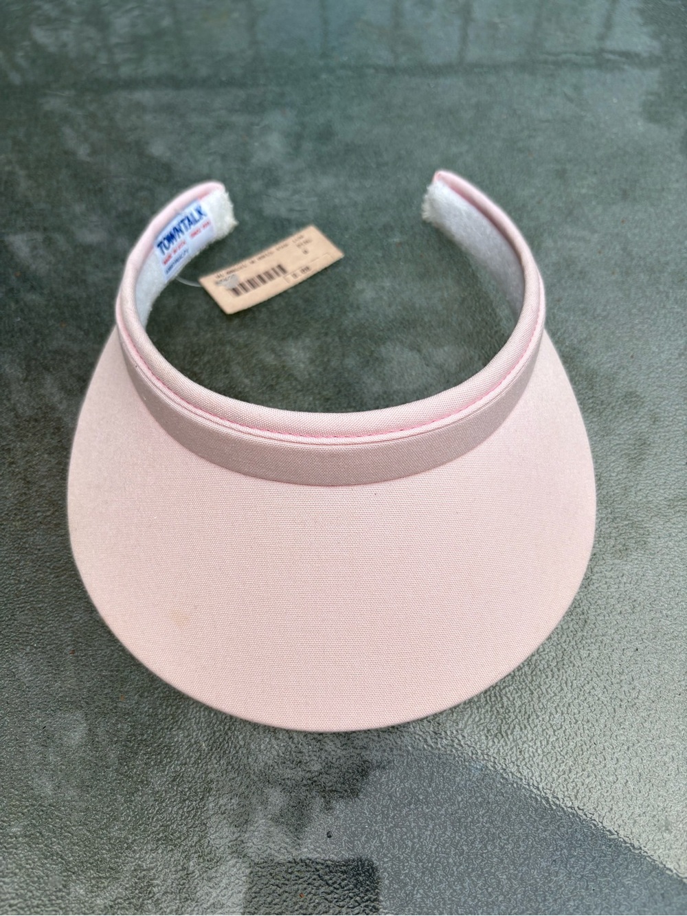 Town Talk Visor Pink Deadstock Made in USA Vintage NWT